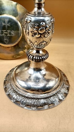 Chalice all in silver circa 1650