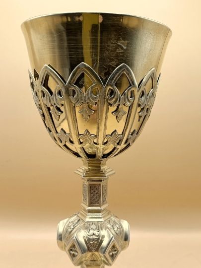 Chalice sterling silver neogothic