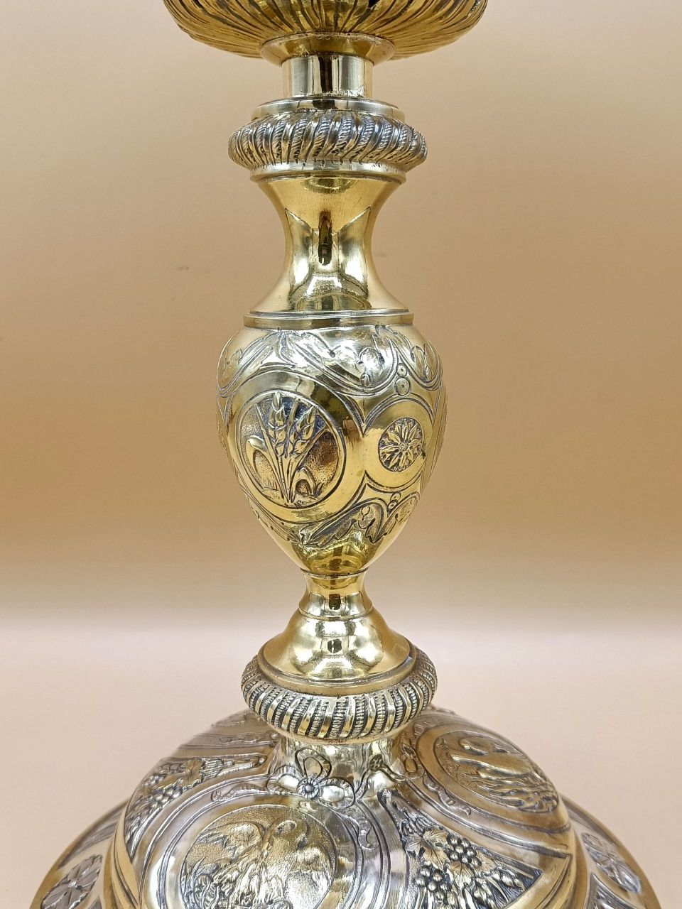 Baroc chalice sterling silver end XVIIIth c.