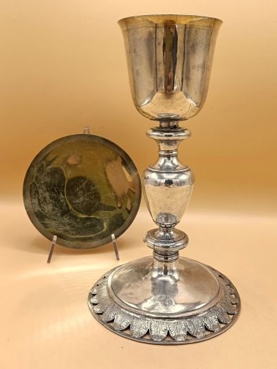 Chalice in solid silver circa 1680