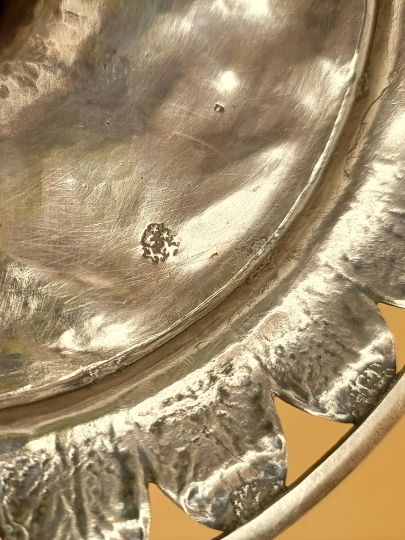 Calice à palmettes argent fin XVII° Epoque Louis XIV