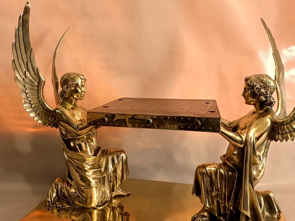 Grand Thabor aux anges en bronze XIX° CHERTIER