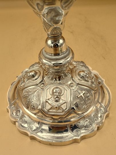 Calice stile barocco fine 800 tutto argento