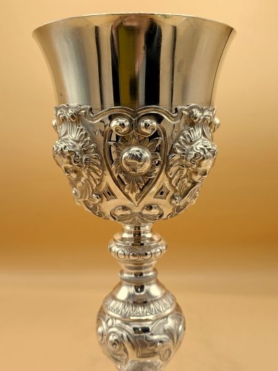 Chalice in silver baroc style XIXth c.