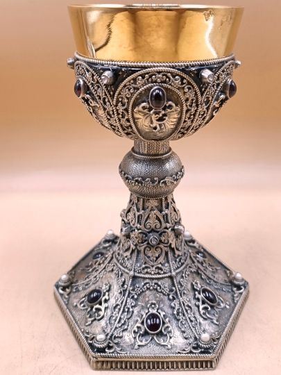 Rich little chalice sterling silver Germany 1900