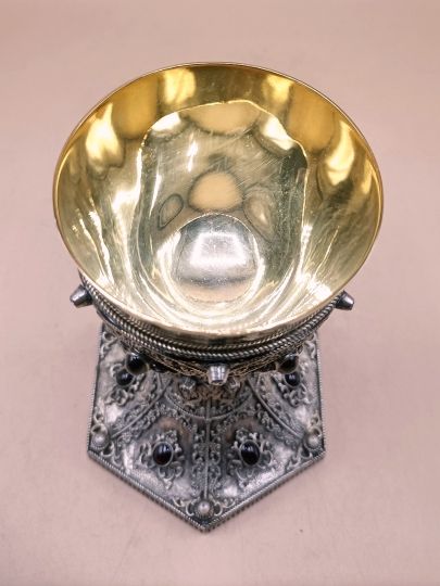 Ricco piccolo calice argento dorato Germania 1900