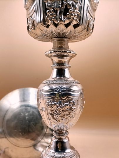 French baroc chalice solid circa 1830