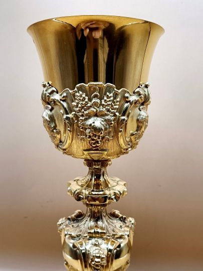 Big chalice sterling silver Circa 1850