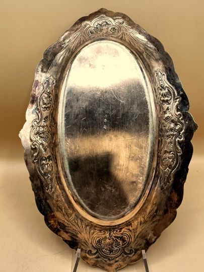 Cruets set , silver gilt , circa 1880 baroque style