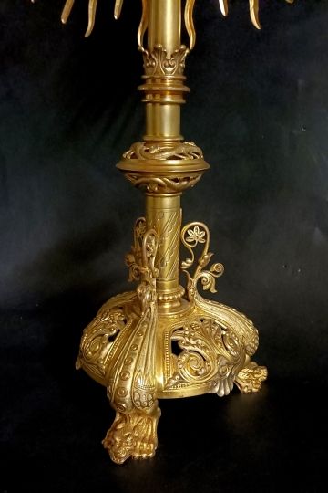 Ostensoir epoque 1900 bronze doré
