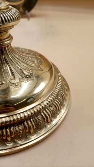 Grande calice argento dorato patena originale Parigi 1770